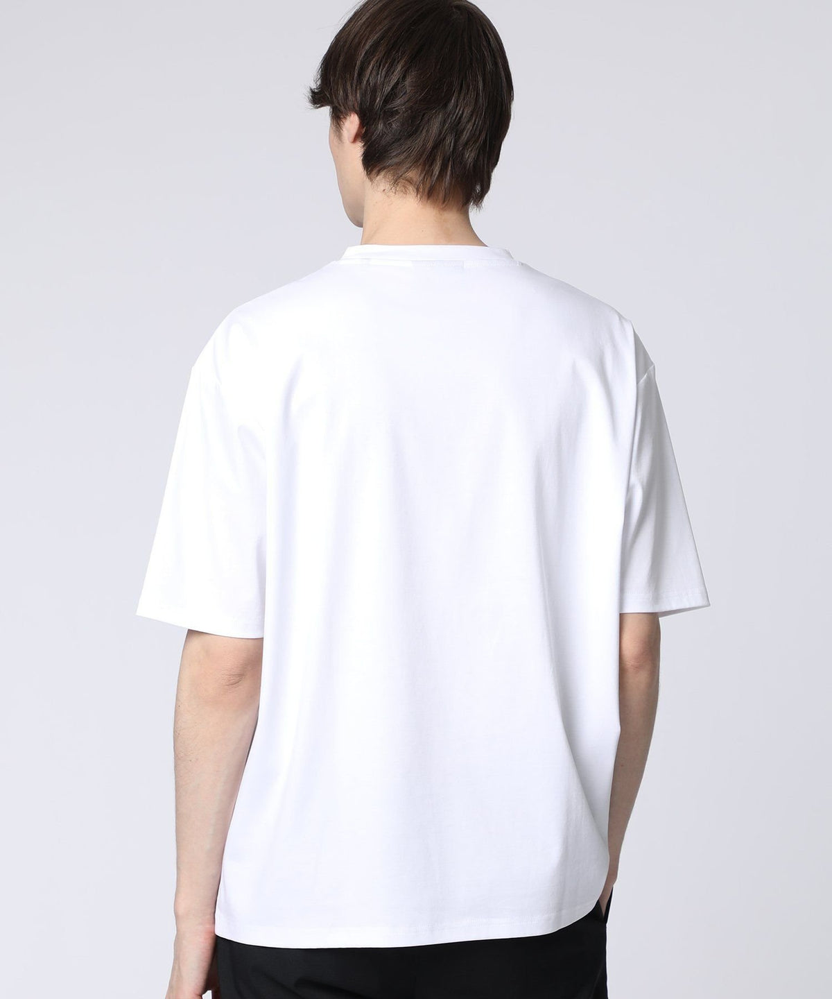 BOX logo mercerized smooth T-shirt