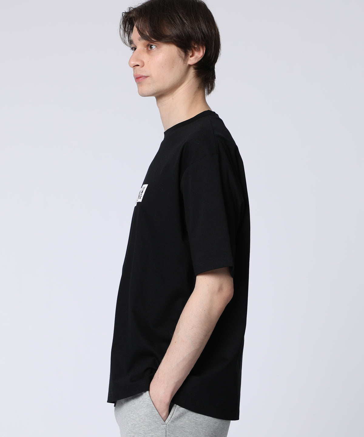 BOX logo mercerized smooth T-shirt