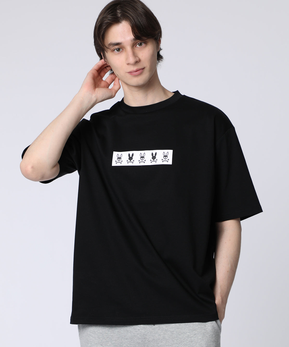BOX logo mercerized smooth T-shirt