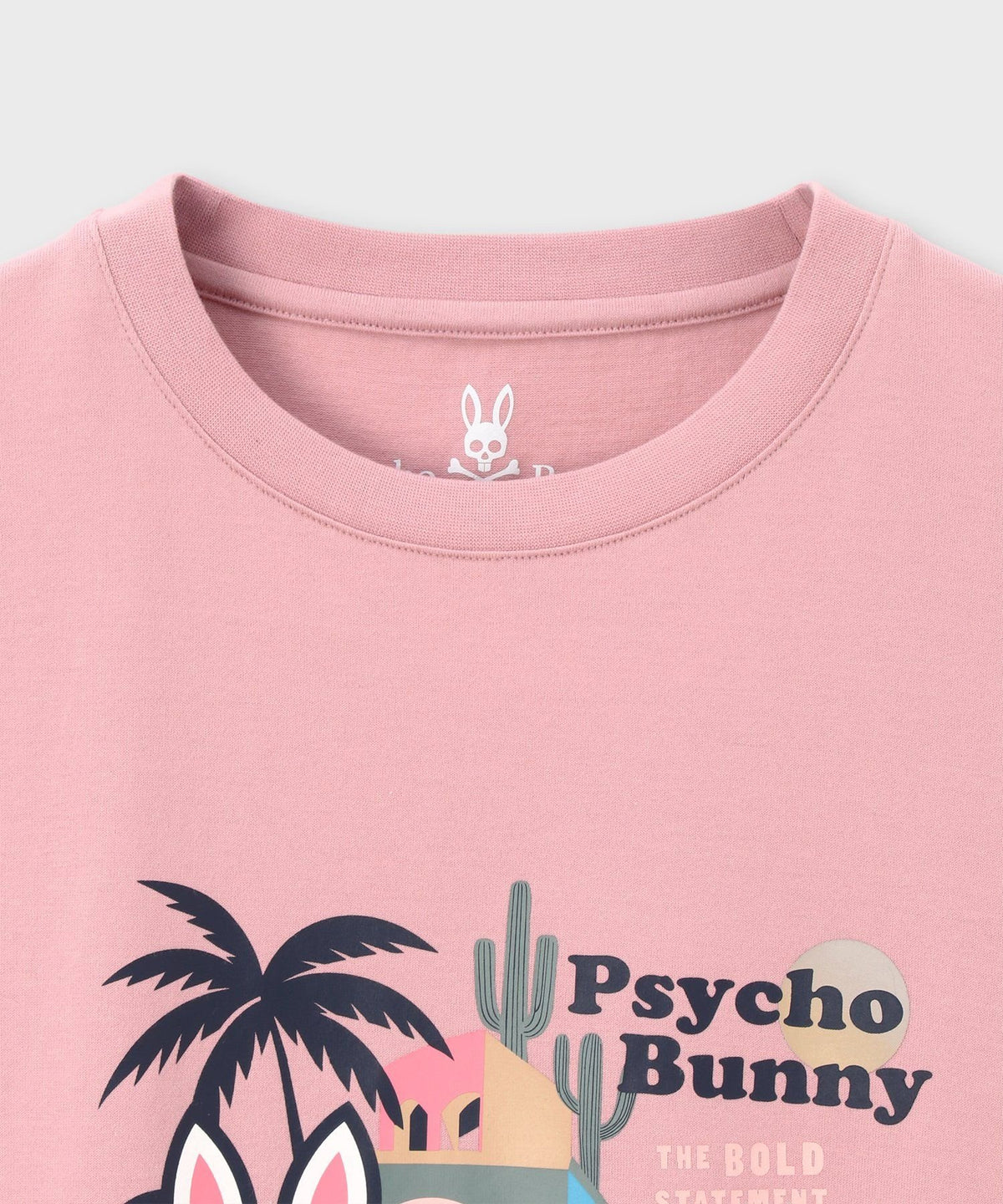 トロピカル アートワーク ピマコットンTシャツ