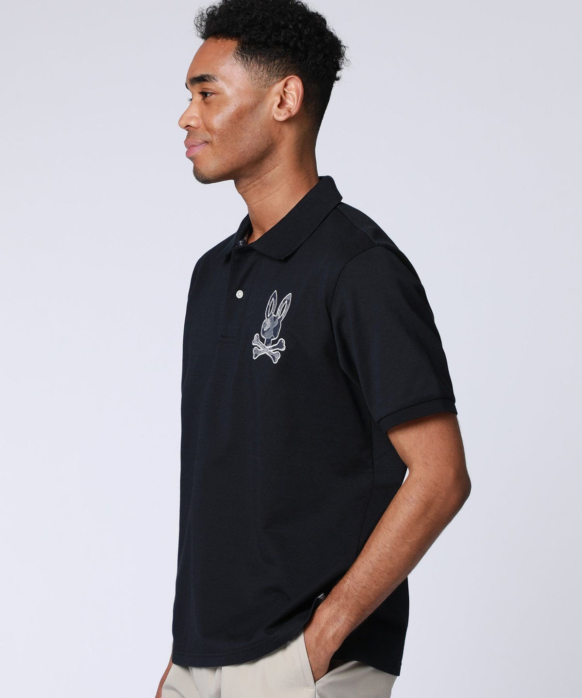 COOLMAX camouflage bunny pique polo shirt