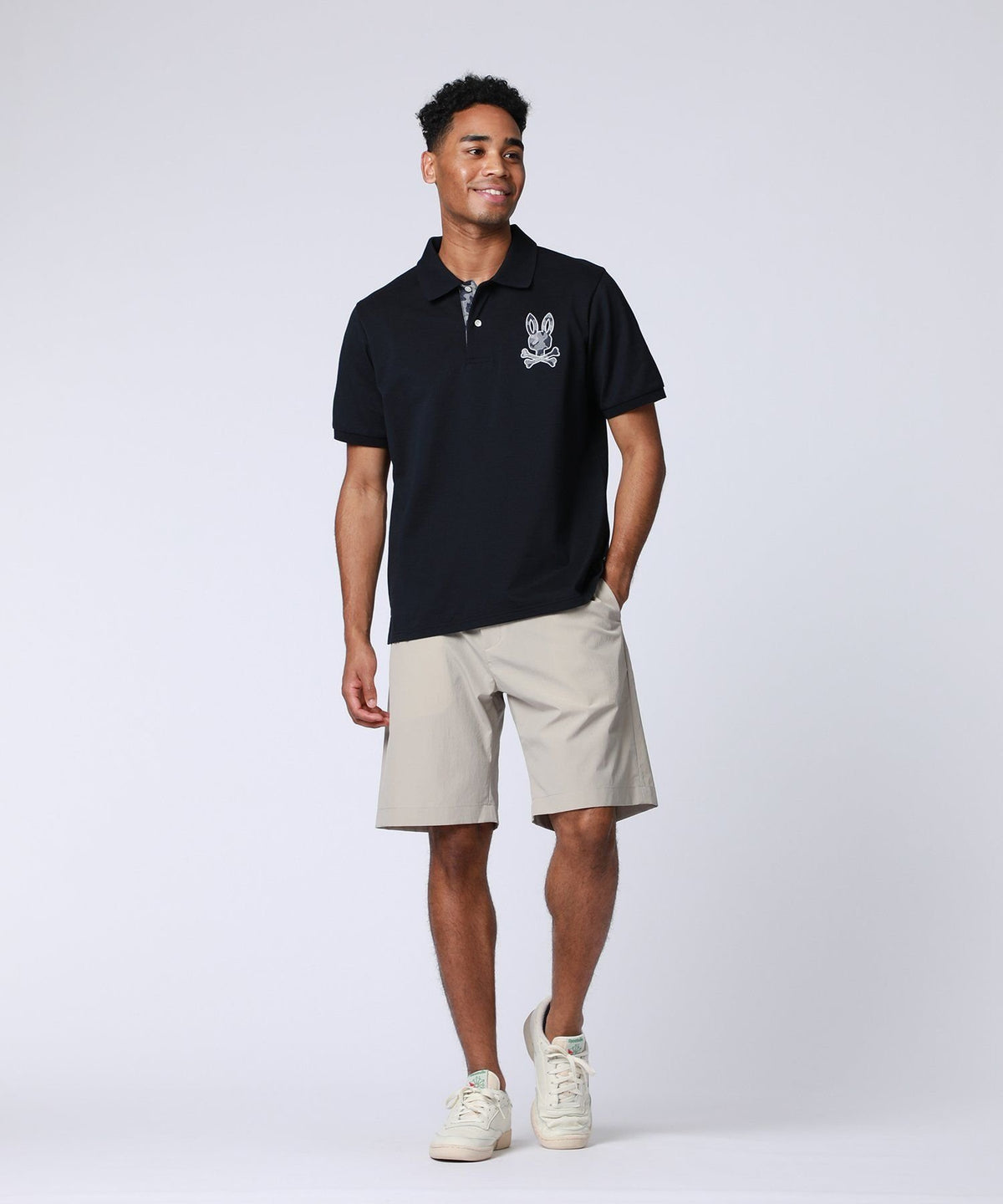 COOLMAX camouflage bunny pique polo shirt