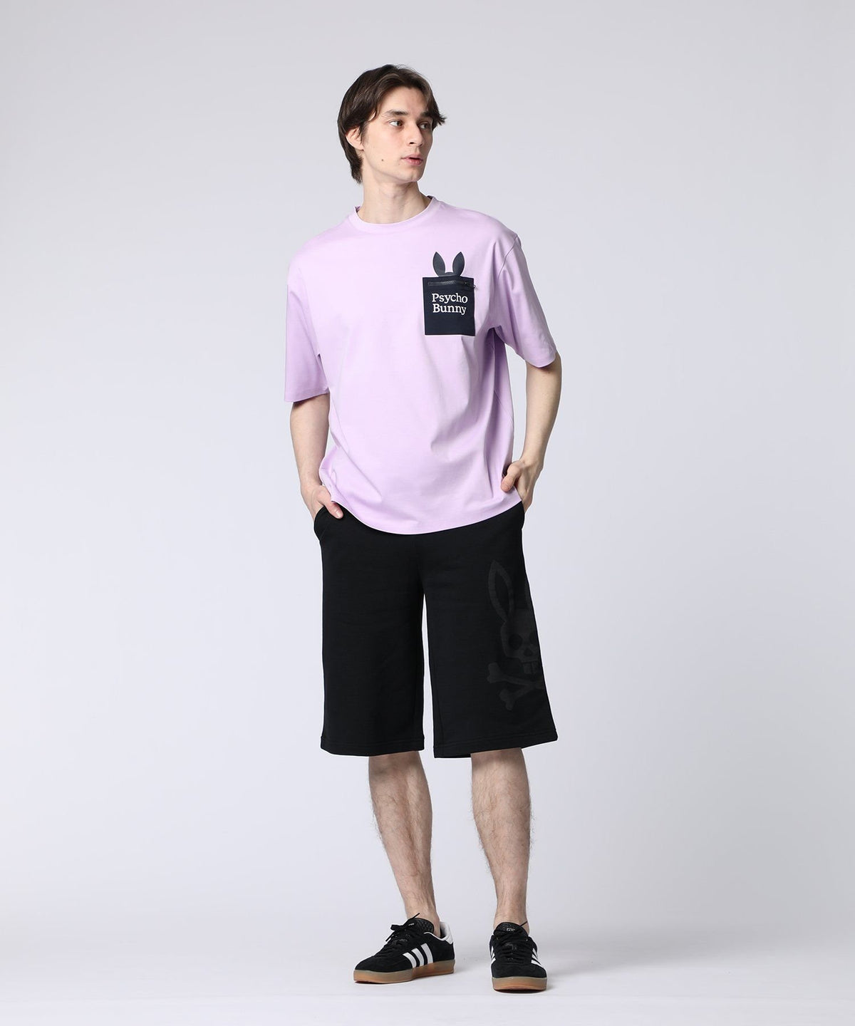 jacquard logo baggy sweat shorts