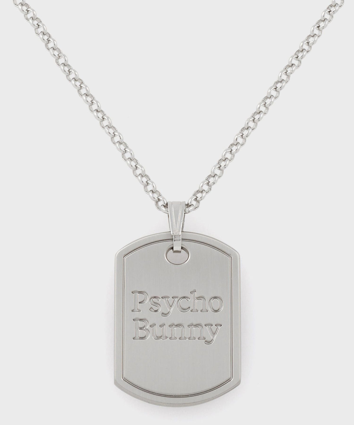PsychoBunny dog tag necklace