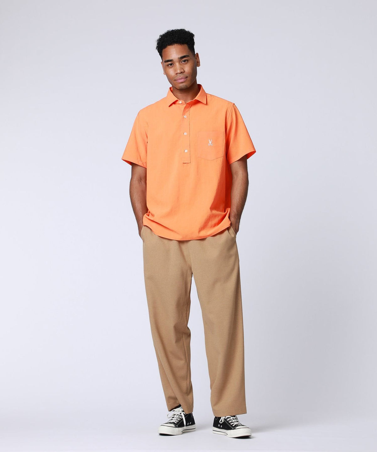EVALET linen dry touch pullover shirt