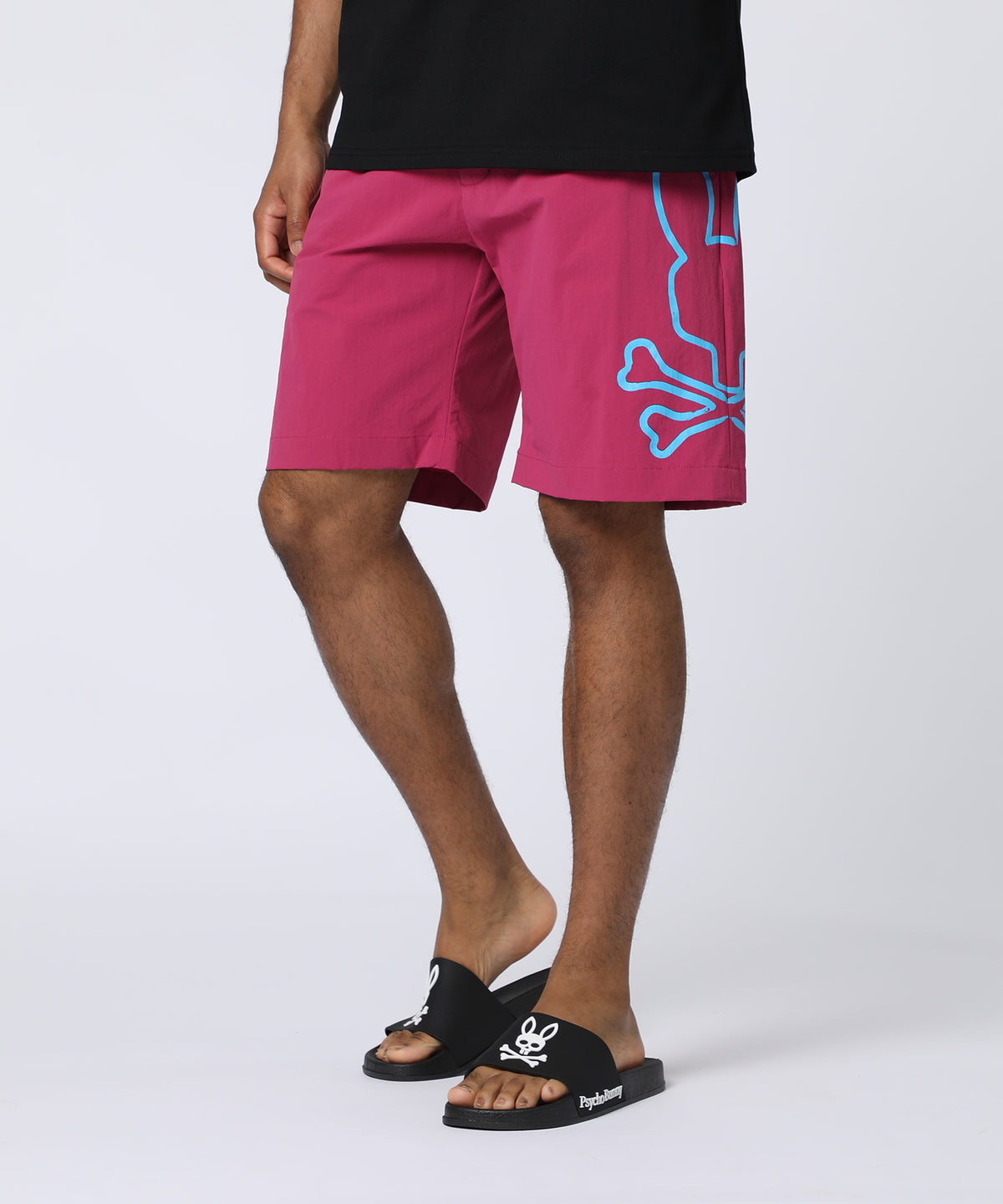 Side logo bunny stretch shorts