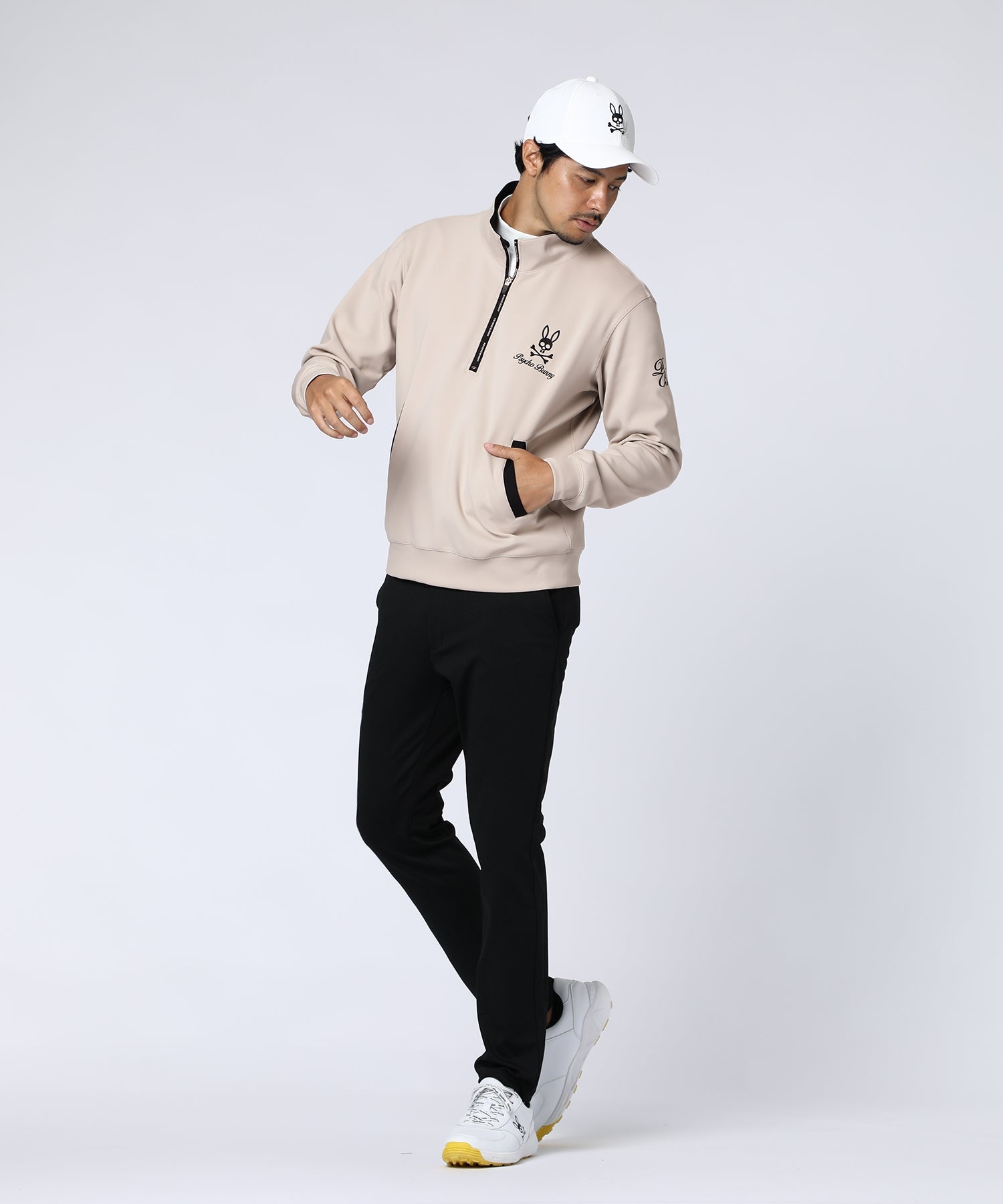 Lee × Psycho Bunny FLeeasy Narrow ブラックデニム