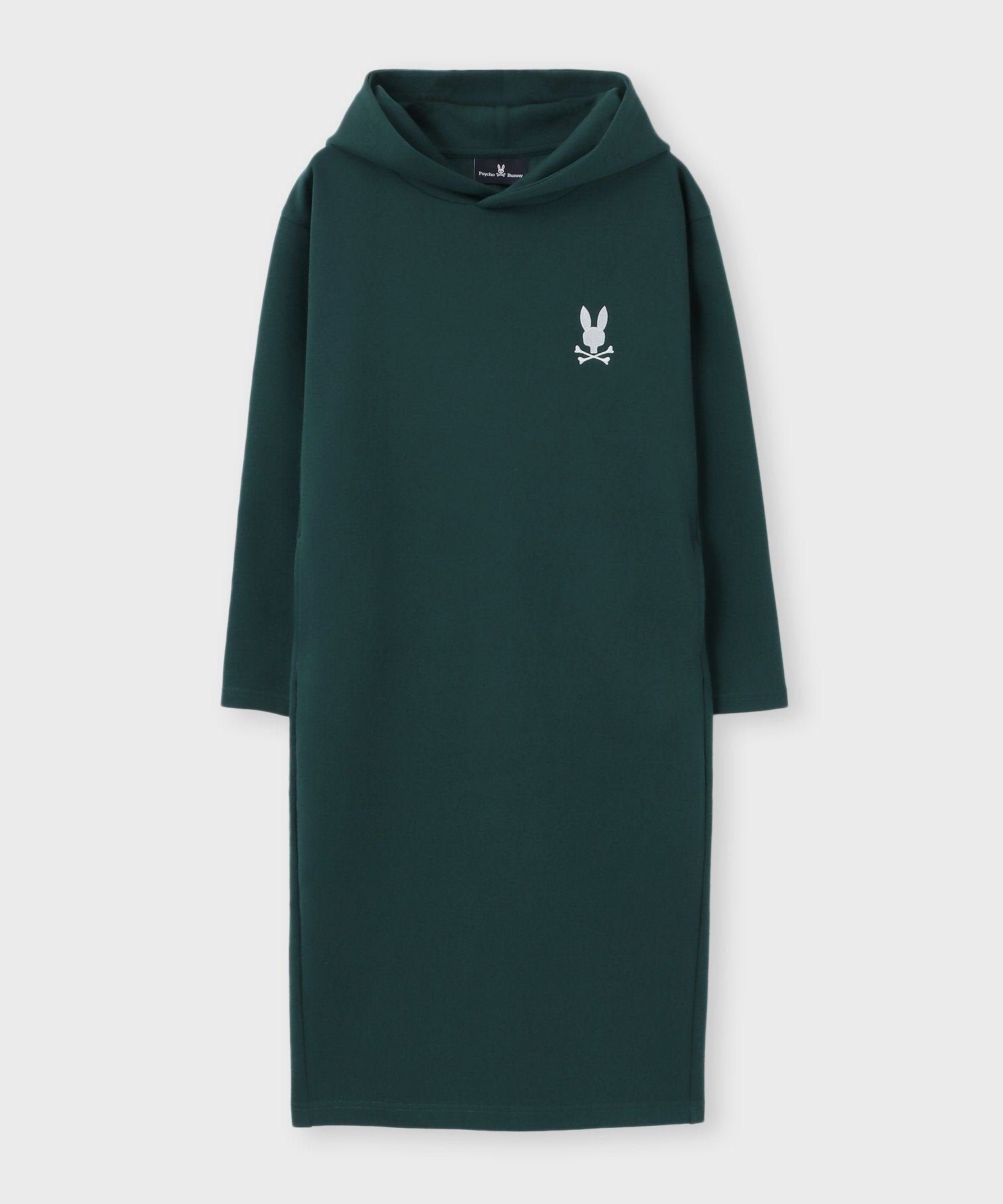 美品 23年モデル PSYCHO BUNNY ダンボールカット セットアップ WOMEN]ダンボール フーデッド ワンピース