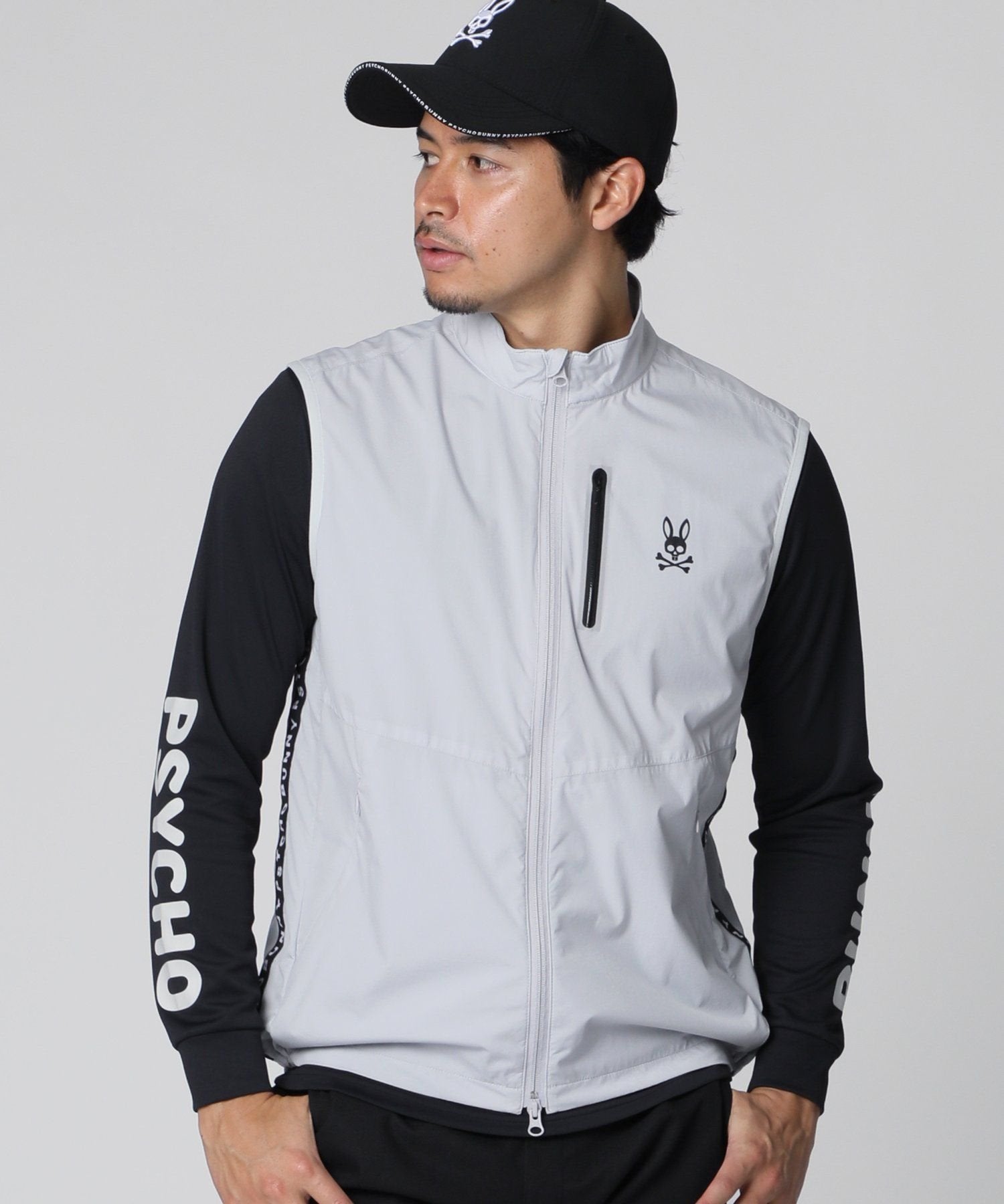 DESCENTE GOLF ハイパワーストレッチ ジャージーベストsize：L GOLF]LEOFEEL ストレッチナイロン ベスト