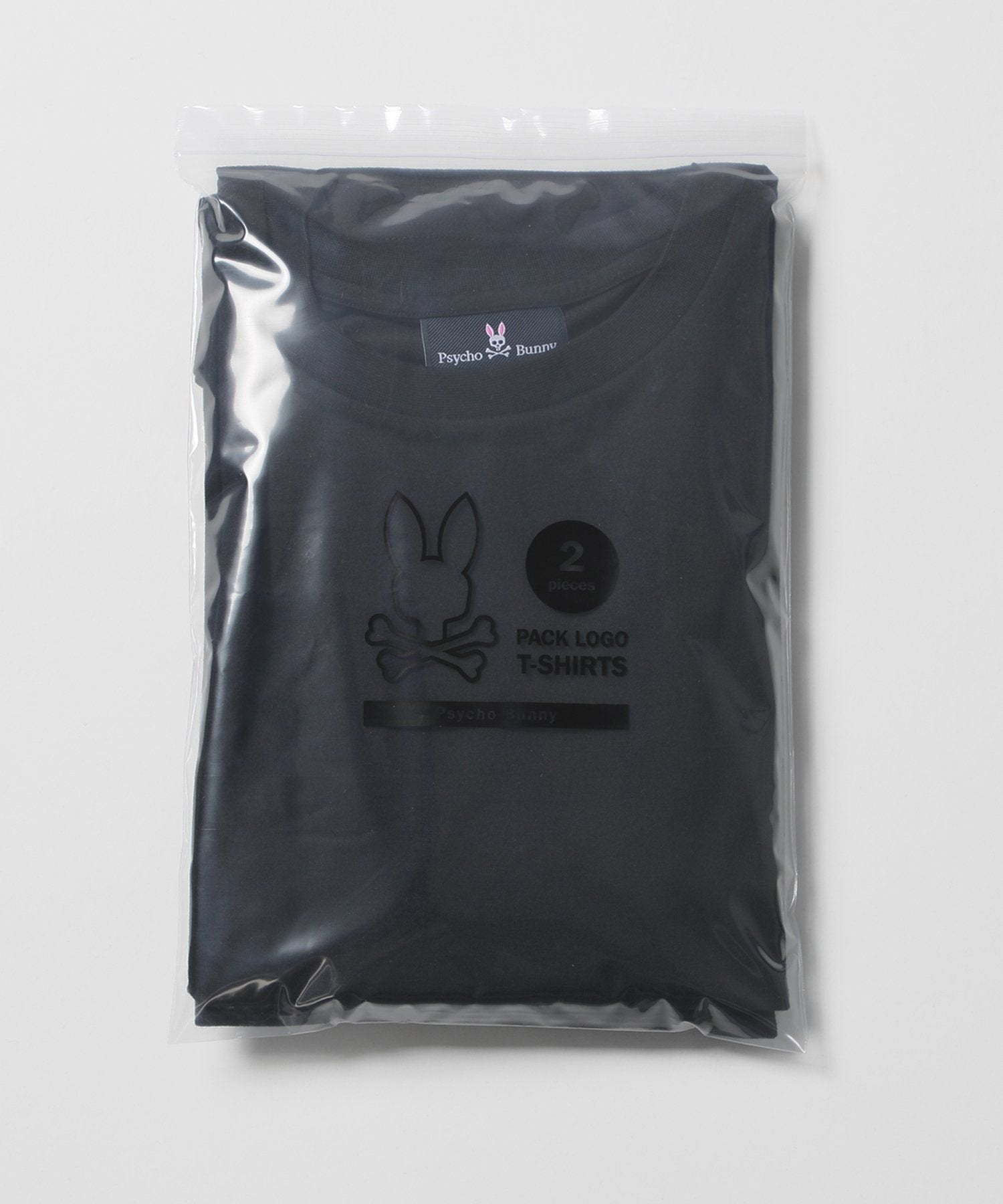 【未使用品】メンズ クラシックパッチ Tシャツ【ブラック】 WEB限定]2PACK Tシャツ