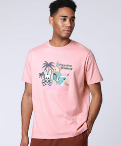 Tropical artwork Pima cotton T-shirt