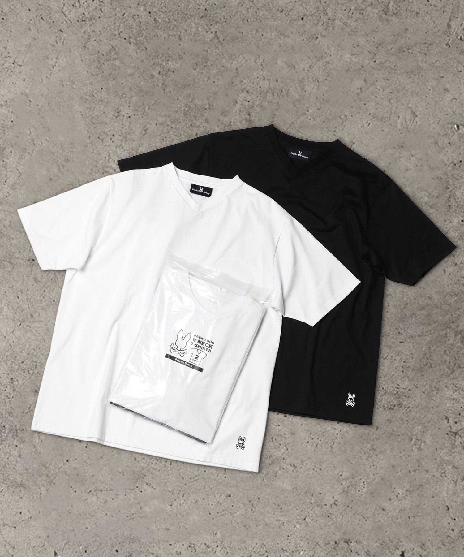 WEB限定]2PACK VネックTシャツ