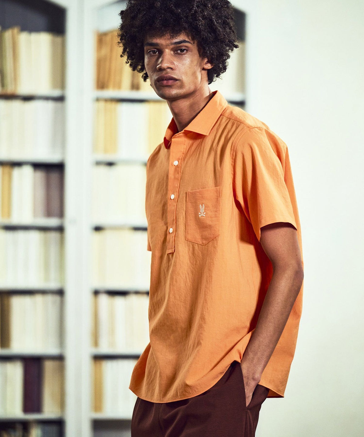 EVALET linen dry touch pullover shirt