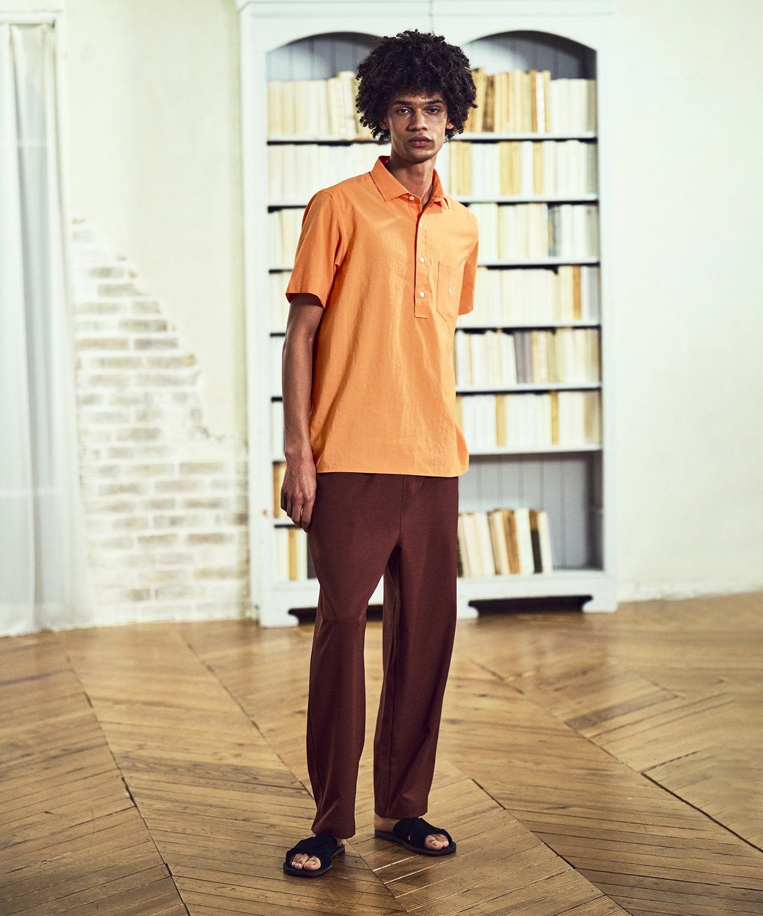 EVALET linen dry touch pullover shirt
