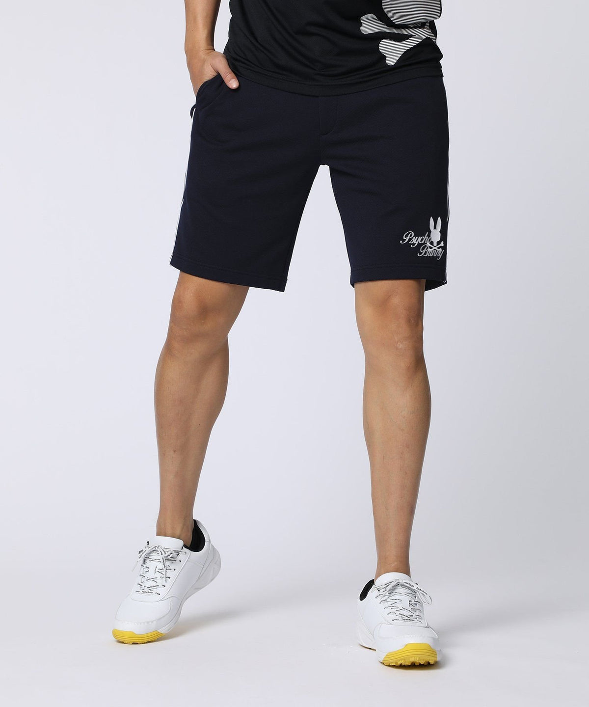 [GOLF] Line motif PB graphic shorts