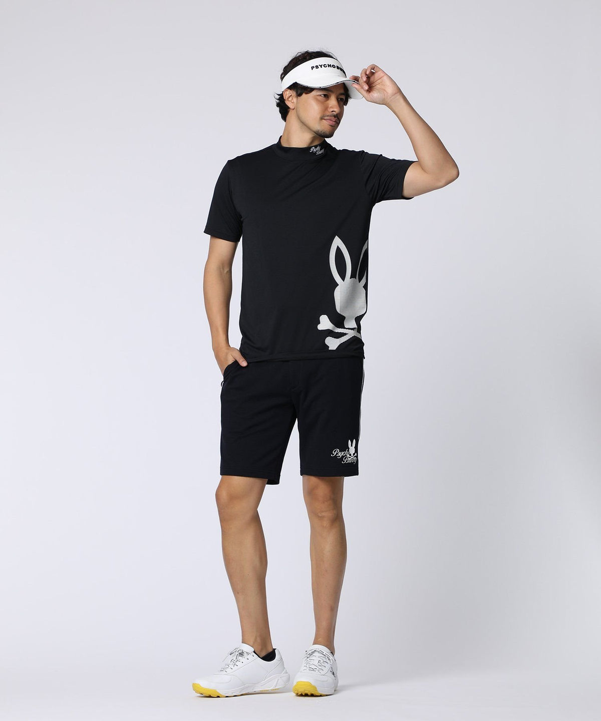 [GOLF] Line motif PB graphic shorts