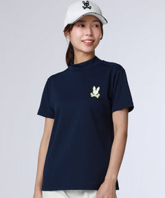 [GOLF][WOMEN]Contrast signature logo mock neck T-shirt