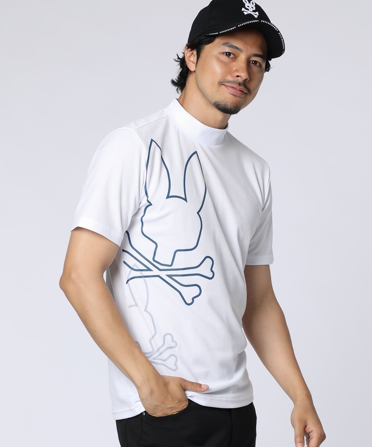 GOLF]アウトライン2BUNNY ドライメッシュモックネックTシャツ