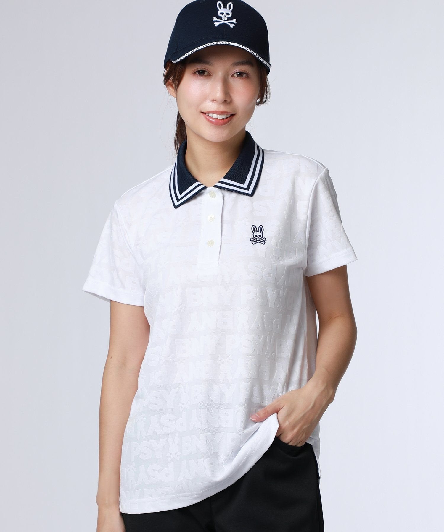 GOLF][WOMEN]オリジナルジャガード BUNNYポロシャツ