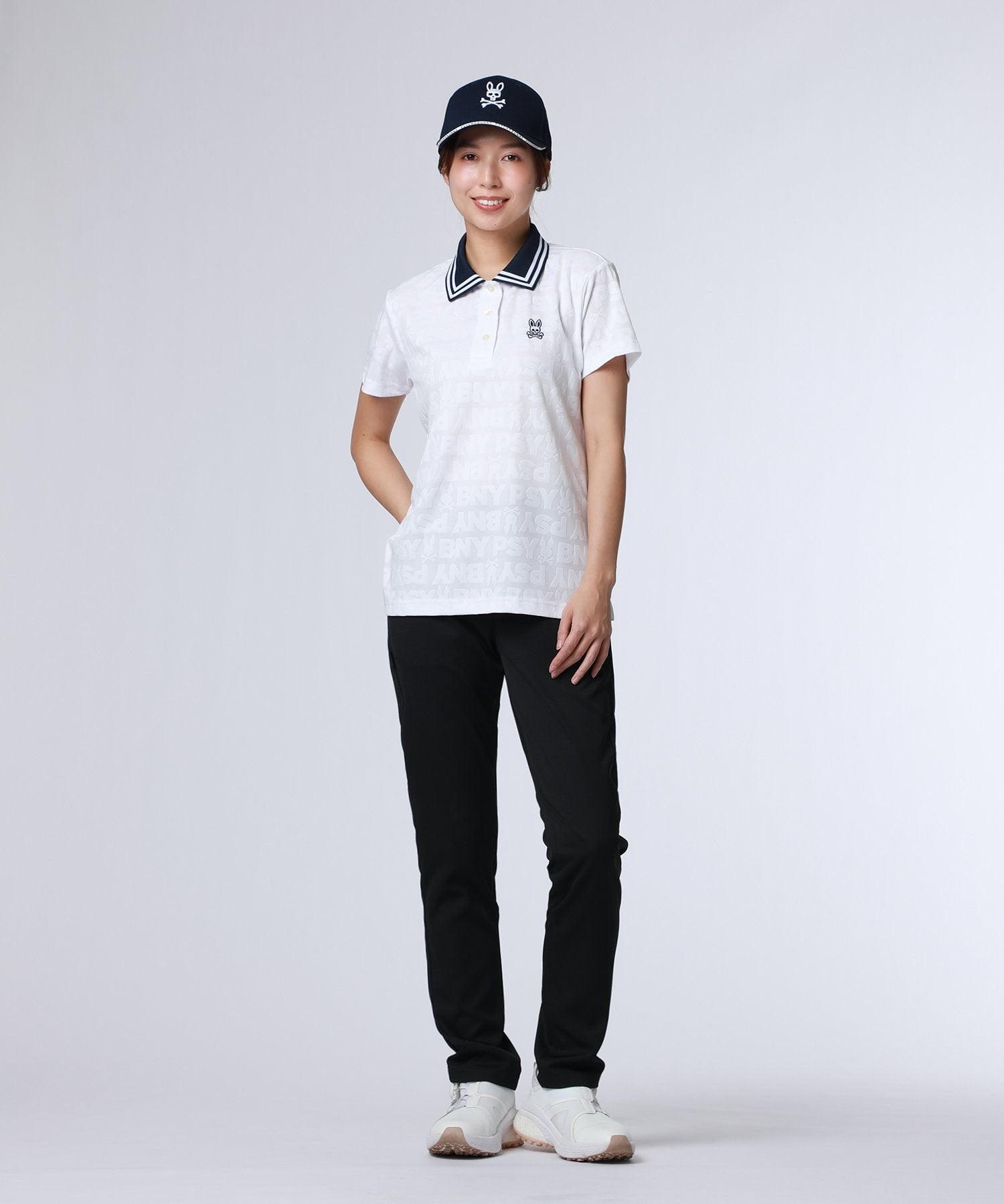 GOLF][WOMEN]オリジナルジャガード BUNNYポロシャツ