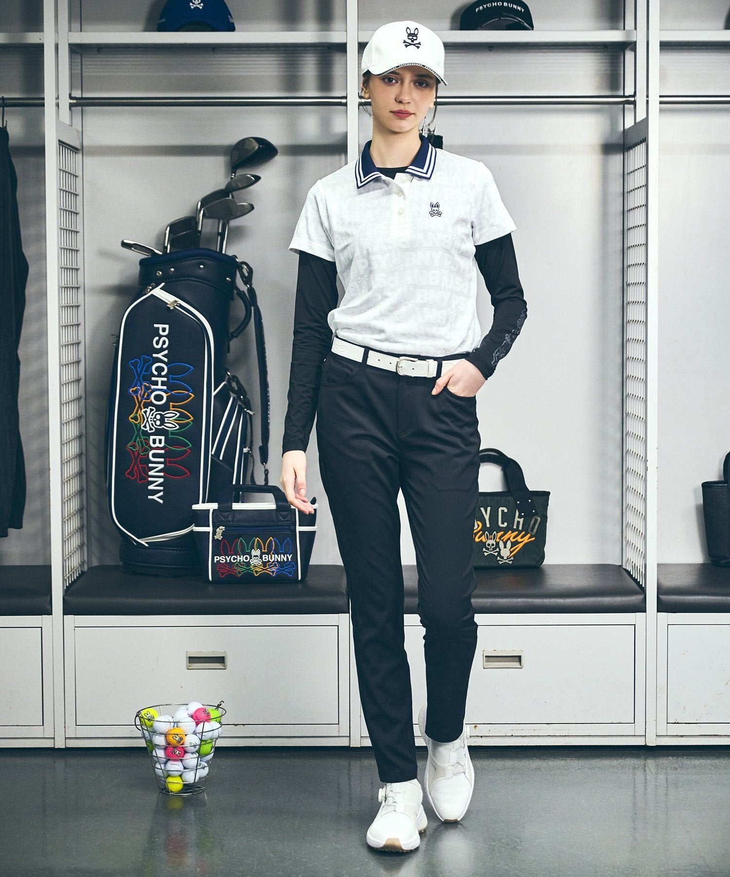GOLF][WOMEN]オリジナルジャガード BUNNYポロシャツ
