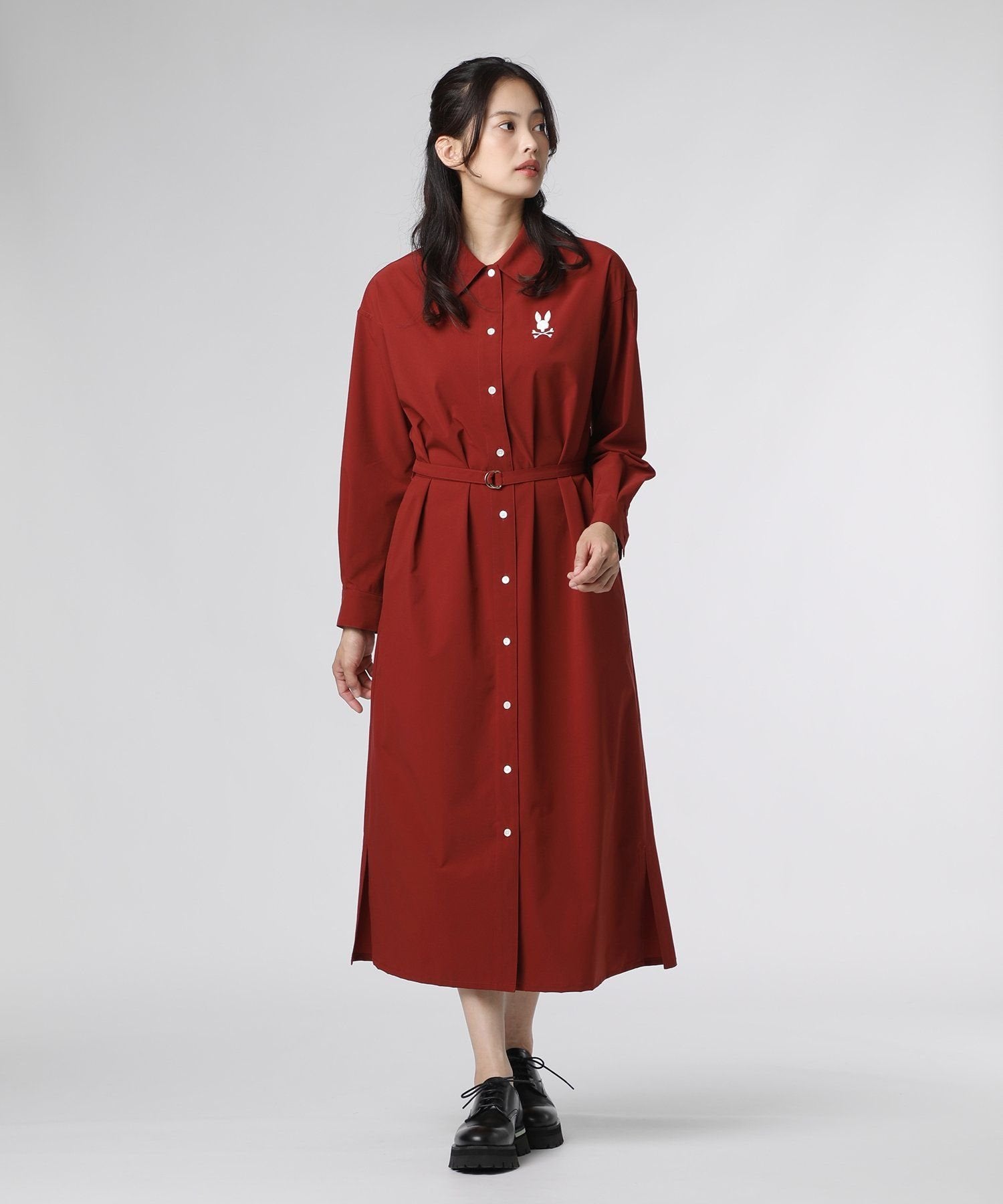 3way ワンピース　M WOMEN]SOLOTEX 3WAY シャツワンピース