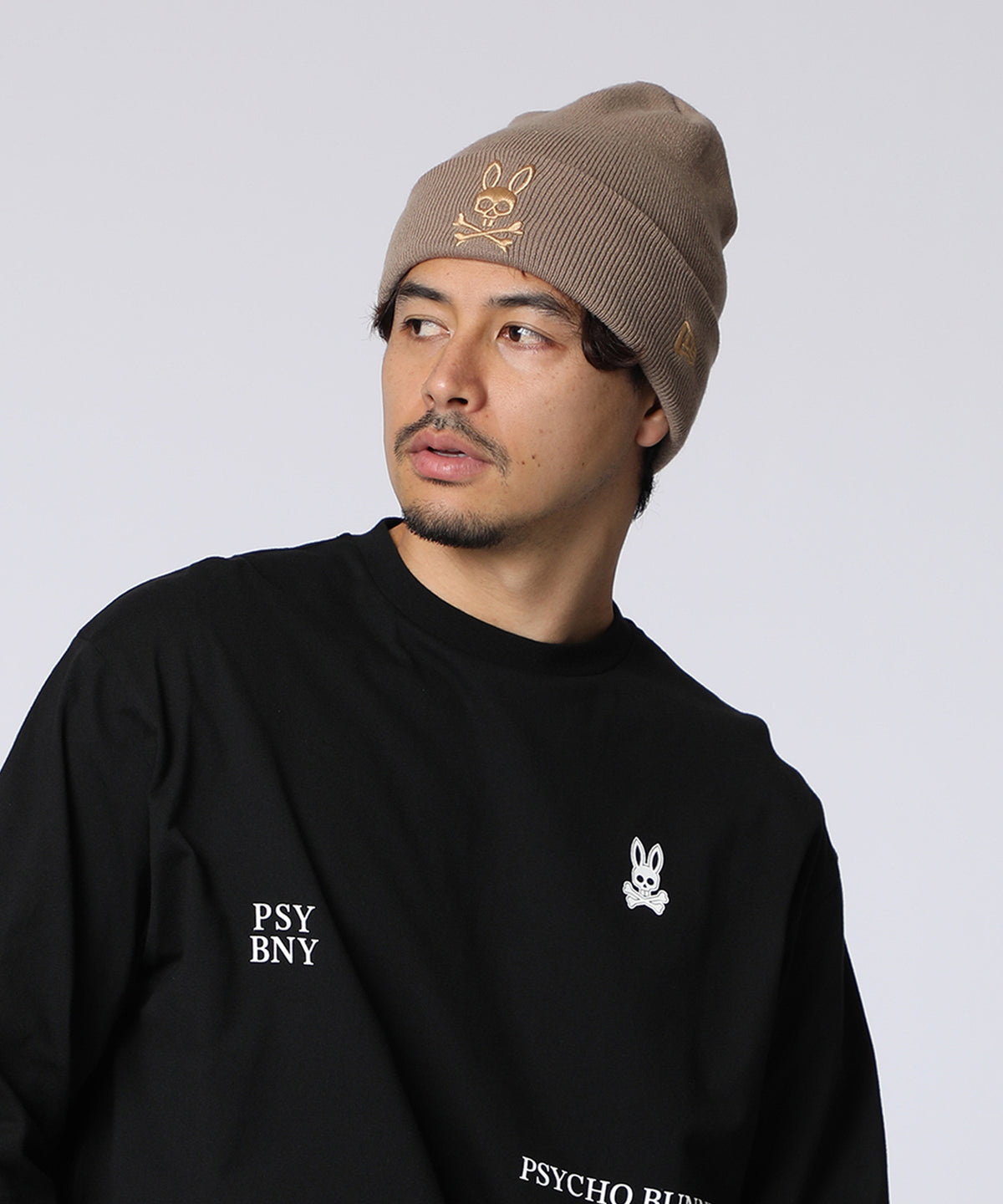 NEW ERA® / Psycho Bunnyコラボ　  ベーシックカフニットキャップ