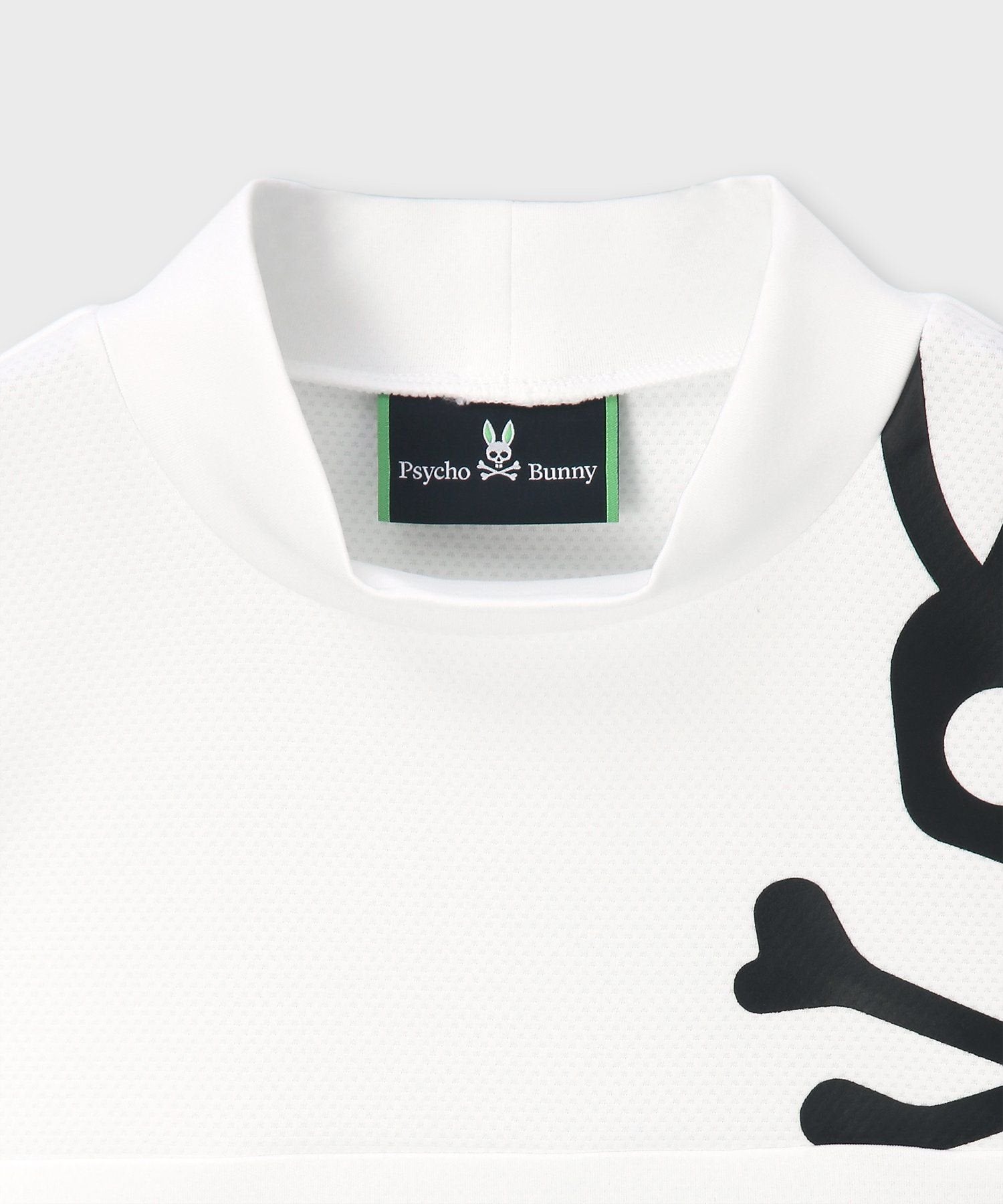 GOLF][WOMEN]ラインスリーブロゴ モックネックTシャツ