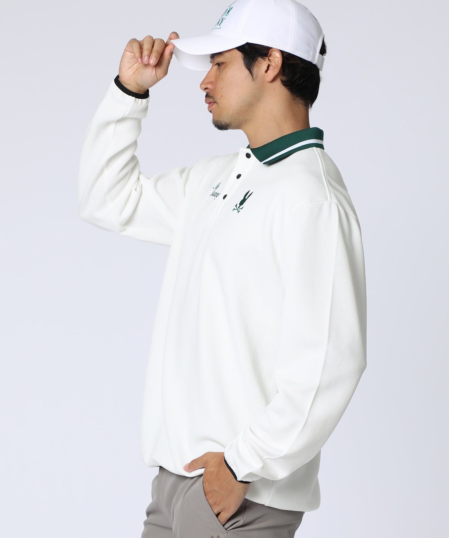 GOLF]モダングラフィック ロングスリーブポロシャツ