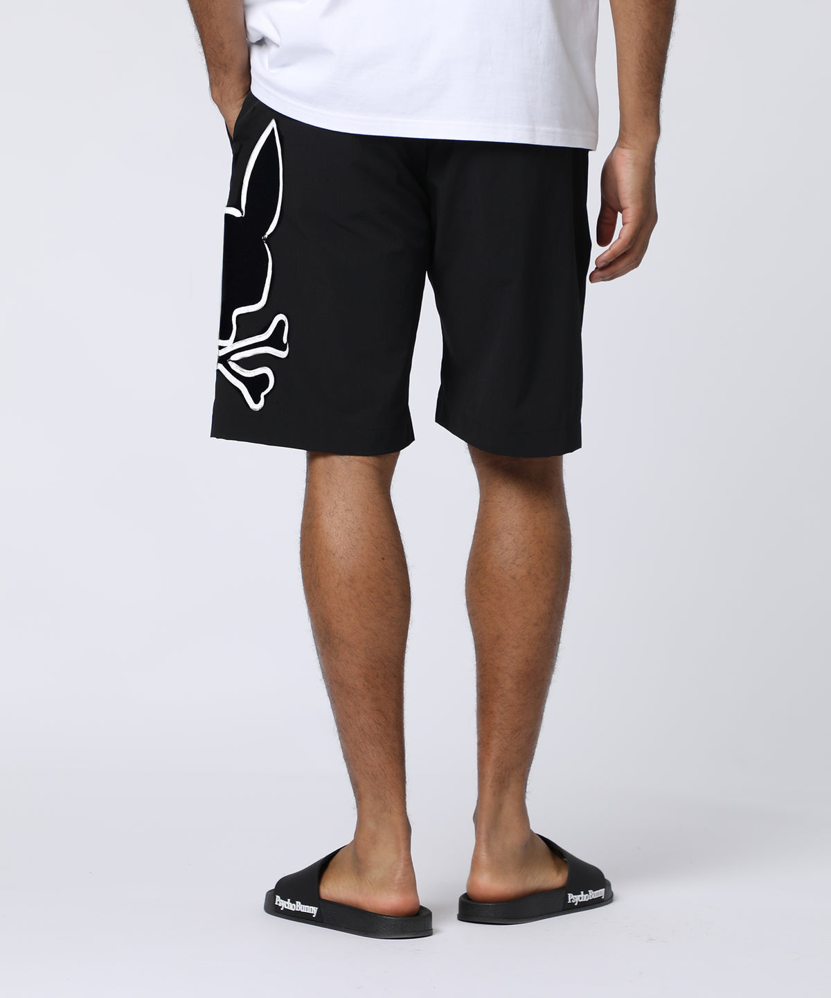 Side logo bunny stretch shorts