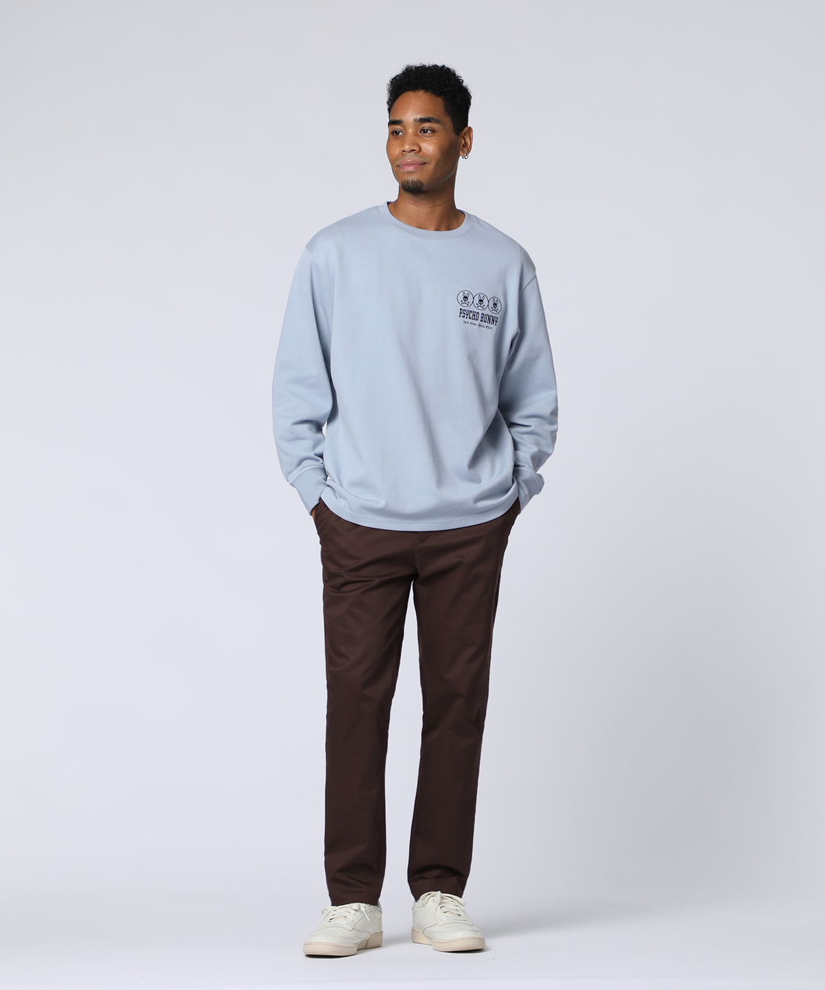 Triple Badge Bunny Long Sleeve T-Shirt