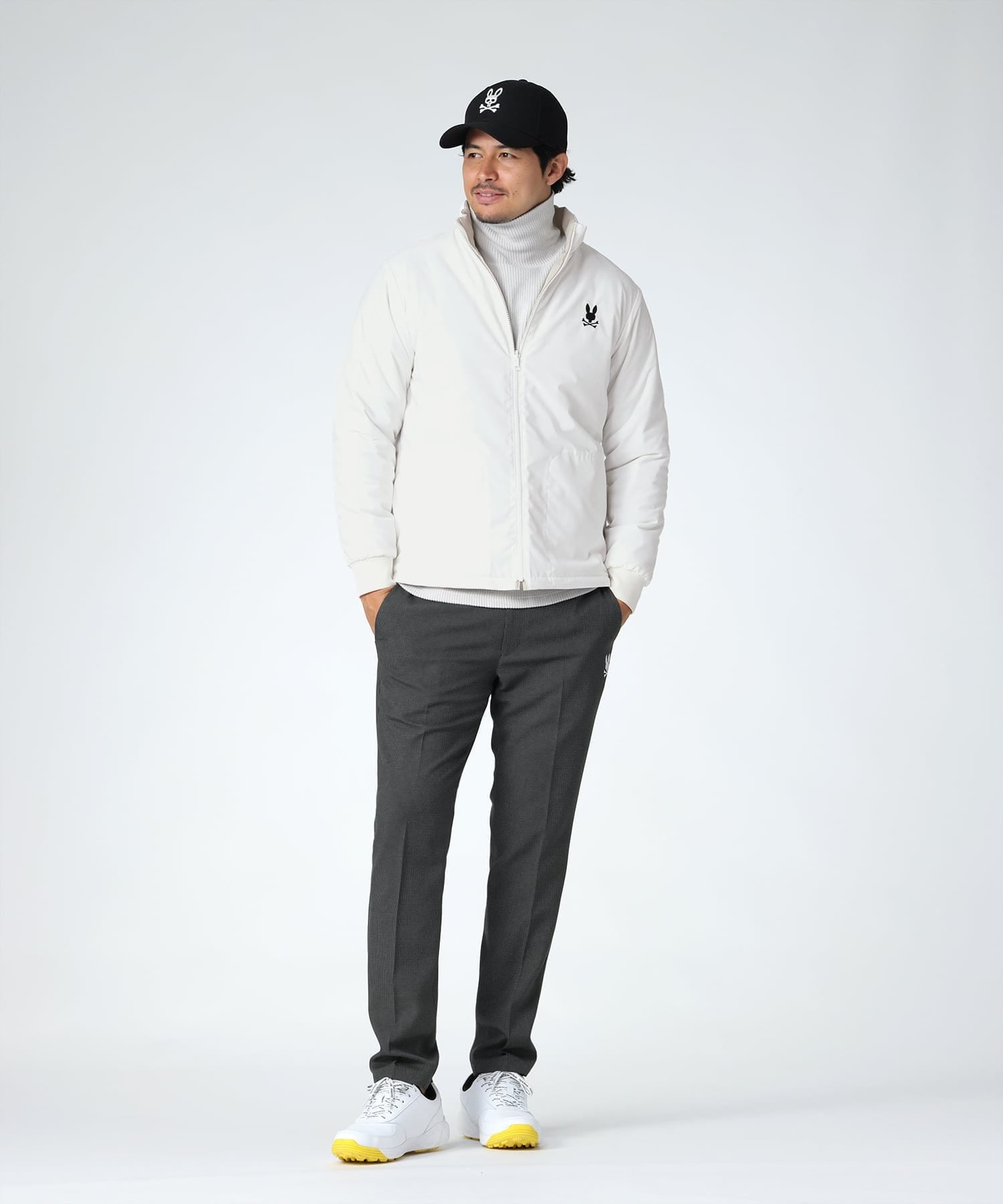 GOLF]ストレッチタフタ リバーシブル中綿ブルゾン