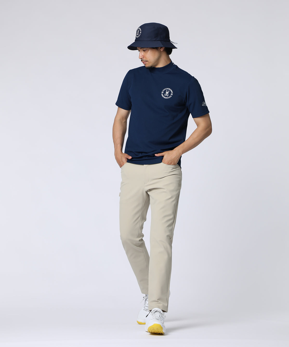 [GOLF]サークルロゴテック UVモックネックTシャツ