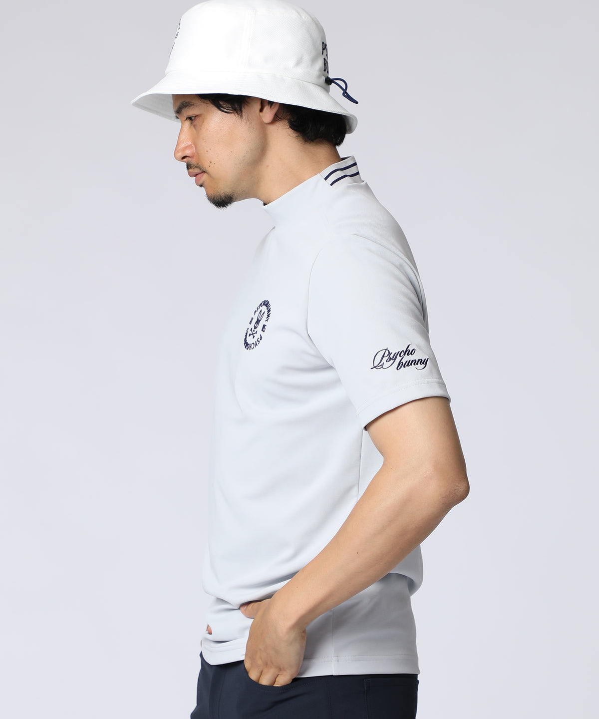 [GOLF]サークルロゴテック UVモックネックTシャツ