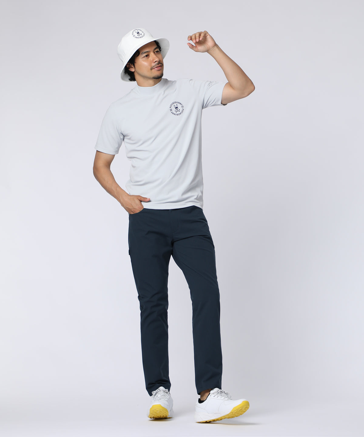 [GOLF]サークルロゴテック UVモックネックTシャツ