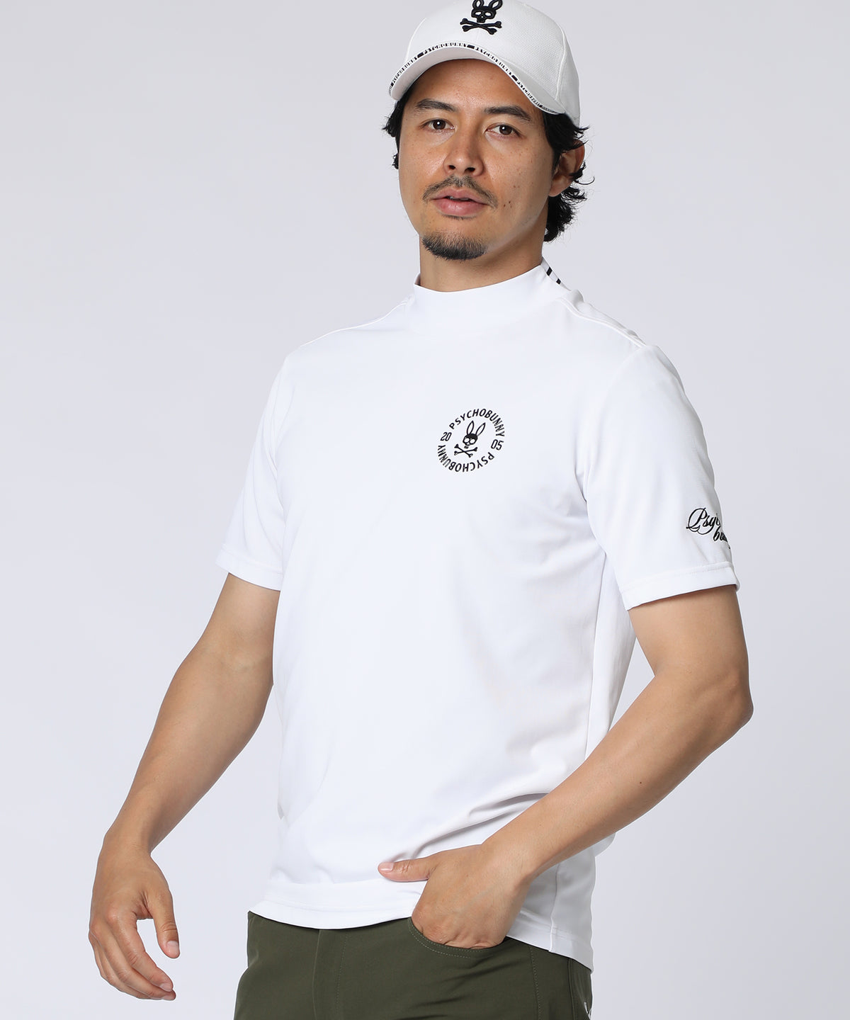 [GOLF]サークルロゴテック UVモックネックTシャツ
