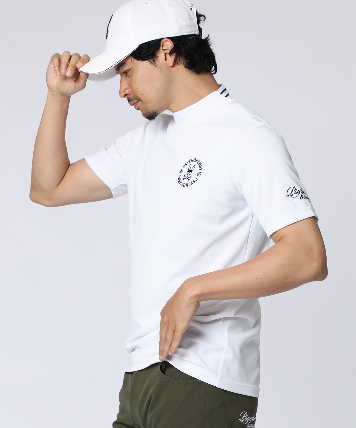 [GOLF]サークルロゴテック UVモックネックTシャツ