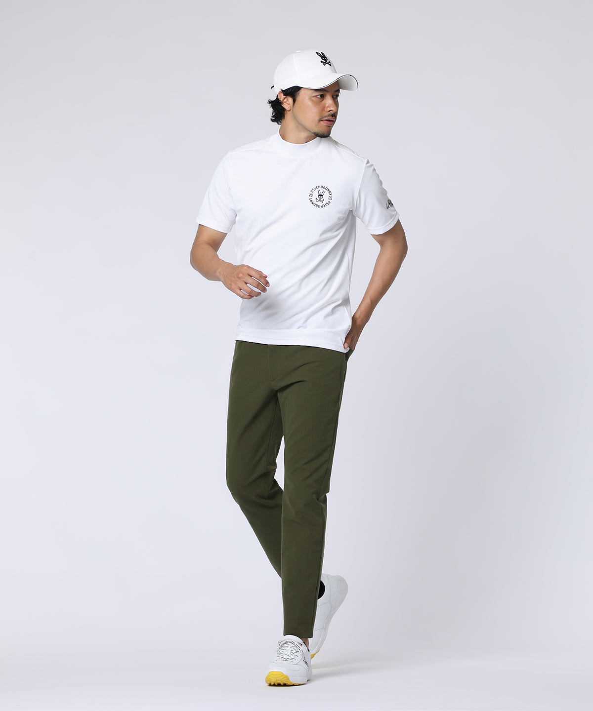 [GOLF]サークルロゴテック UVモックネックTシャツ