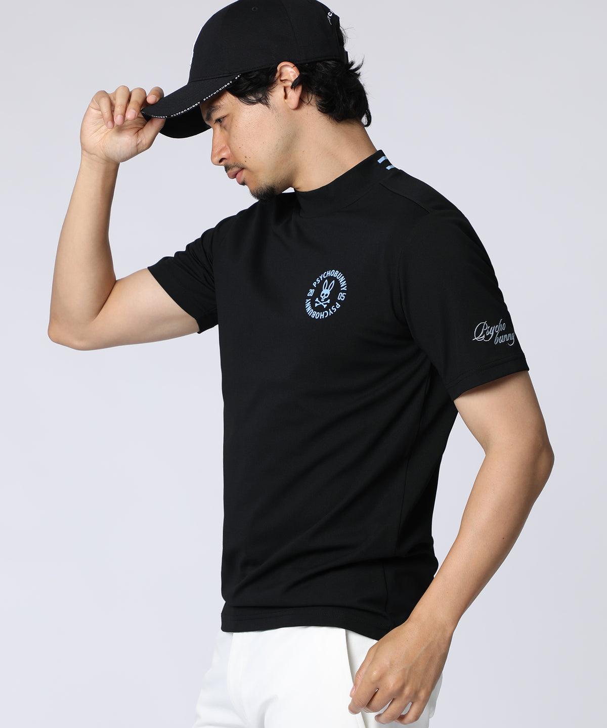[GOLF]サークルロゴテック UVモックネックTシャツ
