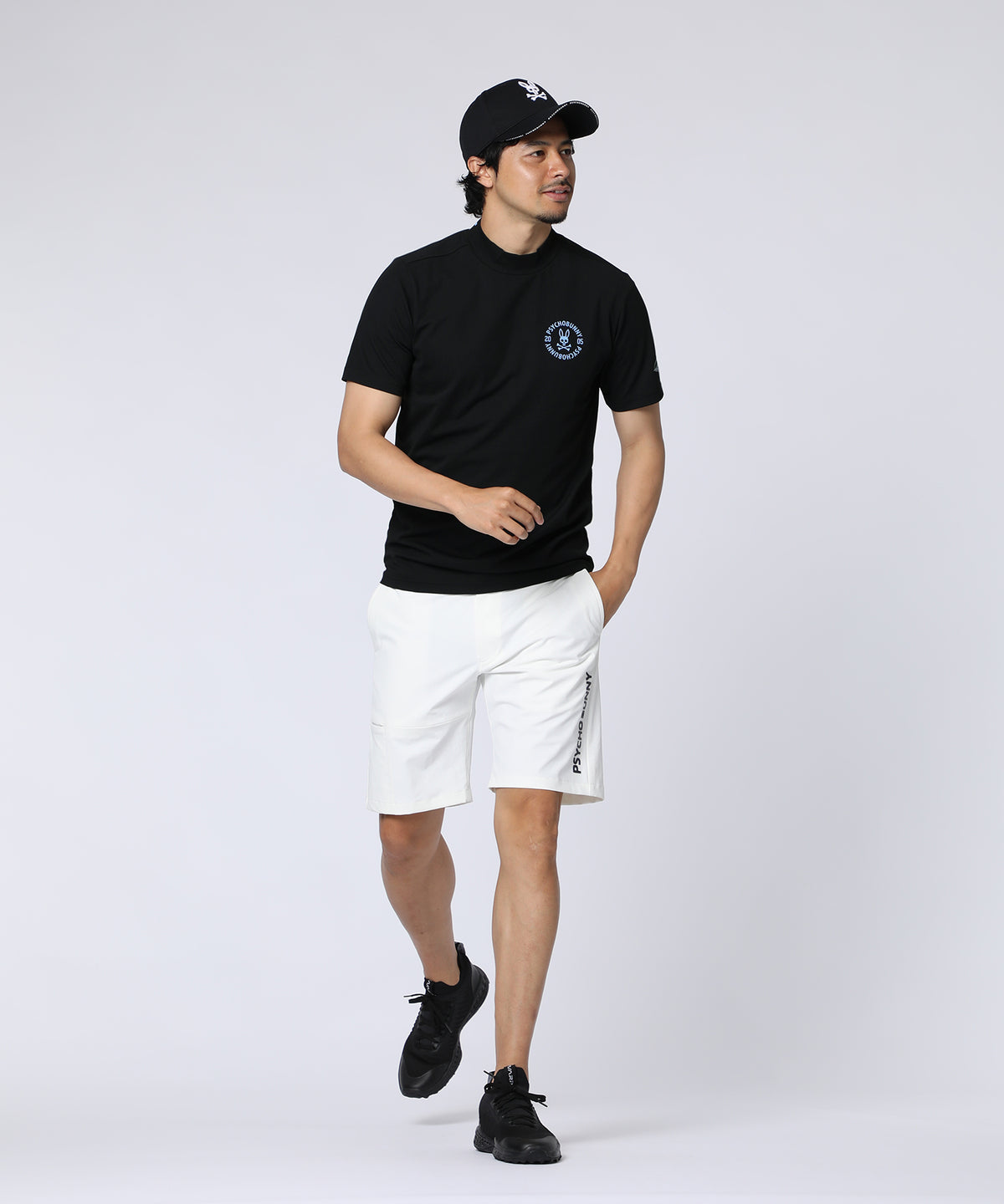 [GOLF]サークルロゴテック UVモックネックTシャツ