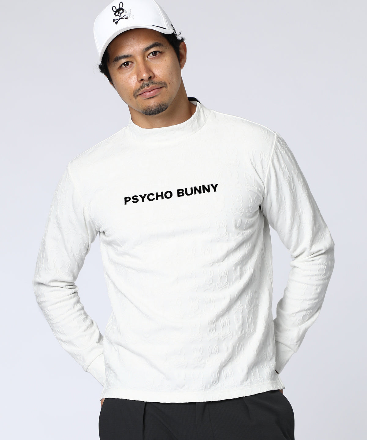 [GOLF]バニーモノグラムJQ 　ライトモックネックTシャツ
