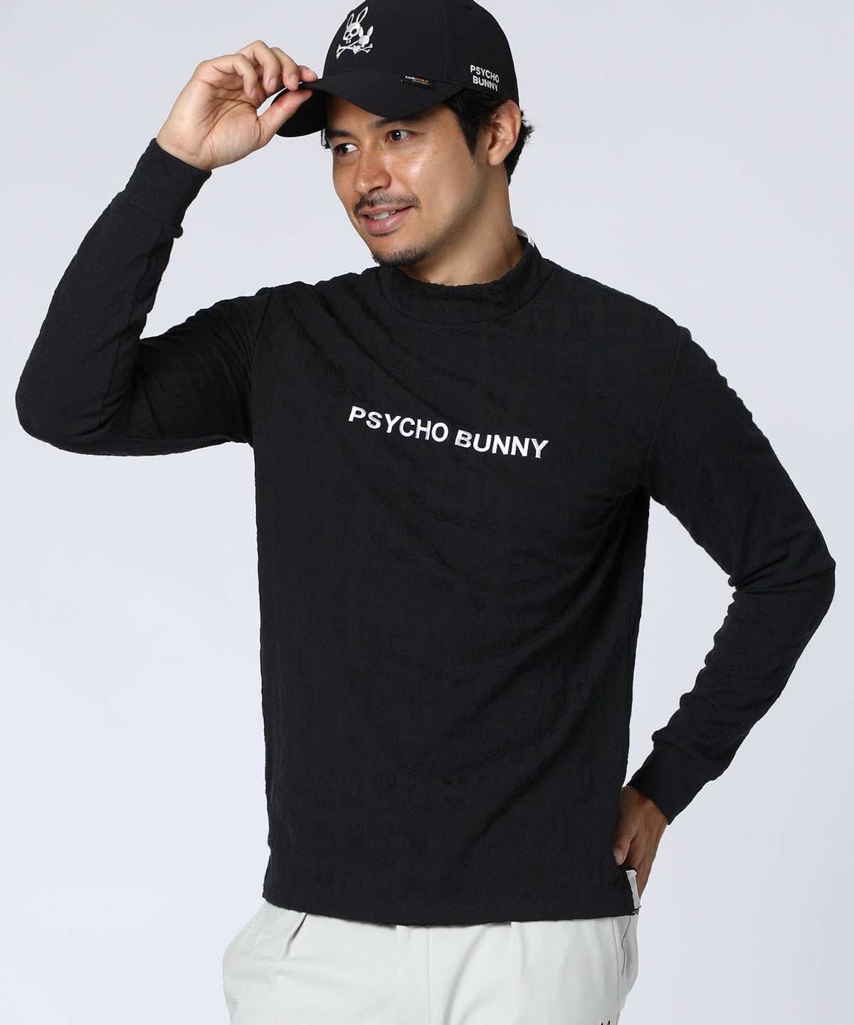 [GOLF]バニーモノグラムJQ 　ライトモックネックTシャツ