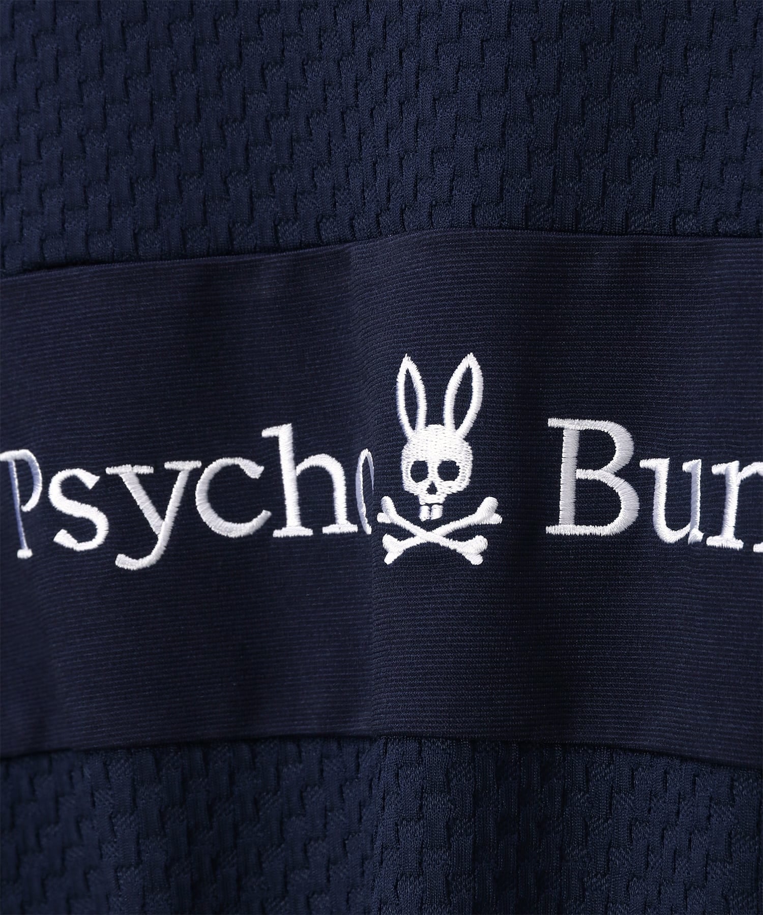 GOLF]格子ジャガード切替 モックネックTシャツ