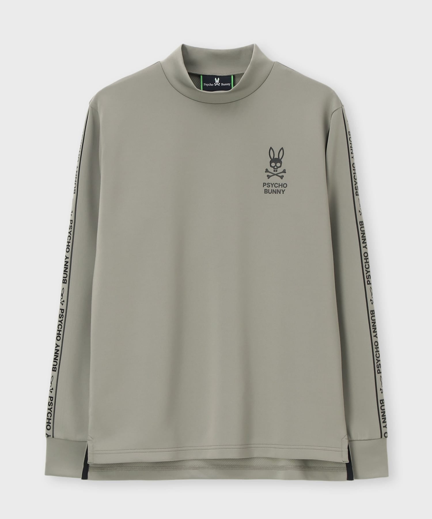 WEB限定]ドライストレッチ 袖ラインロゴモックネックTシャツ