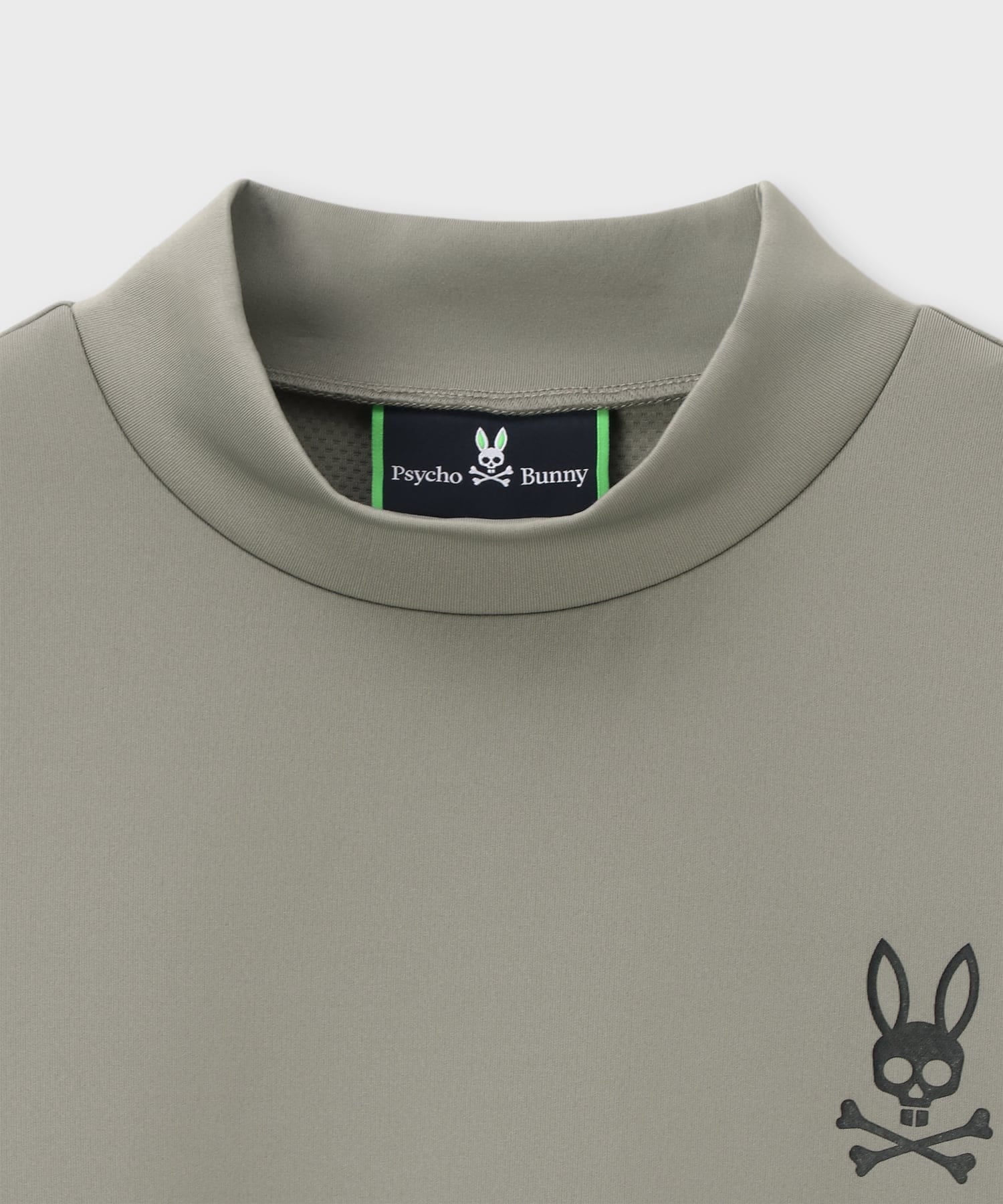 WEB限定]ドライストレッチ 袖ラインロゴモックネックTシャツ