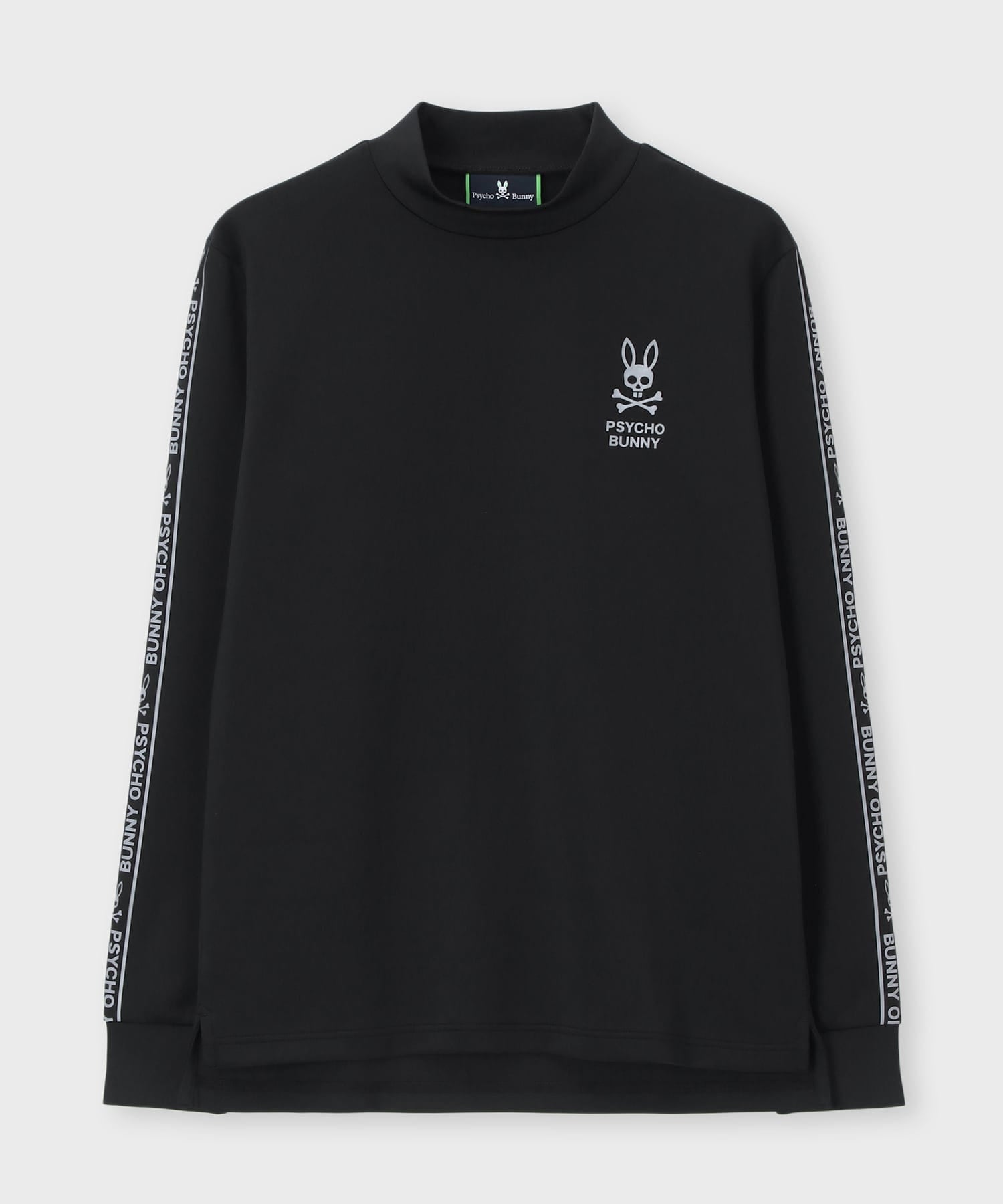 WEB限定]ドライストレッチ 袖ラインロゴモックネックTシャツ