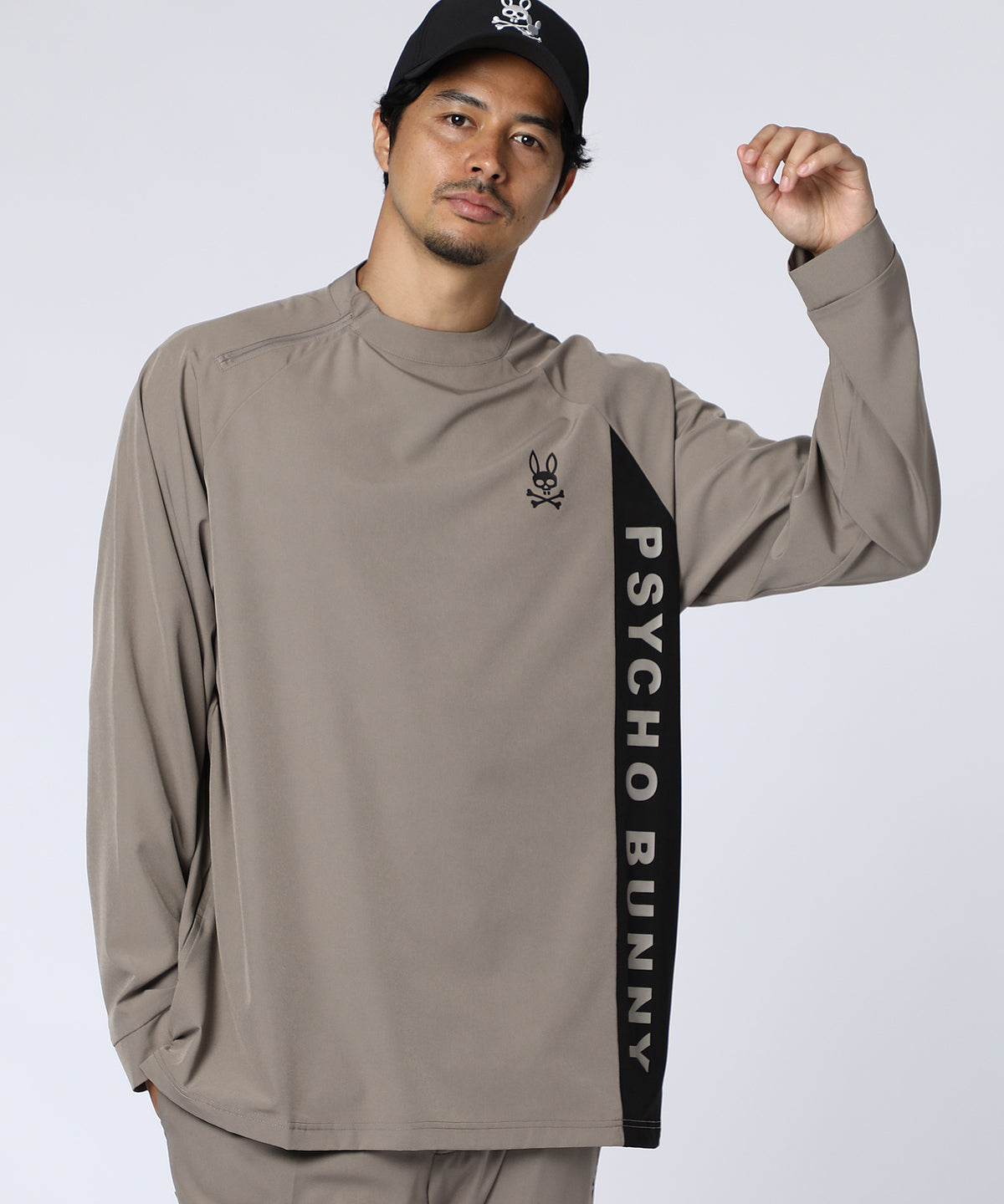 [WEB限定]サイドパネル　 ドライモックネックTシャツ