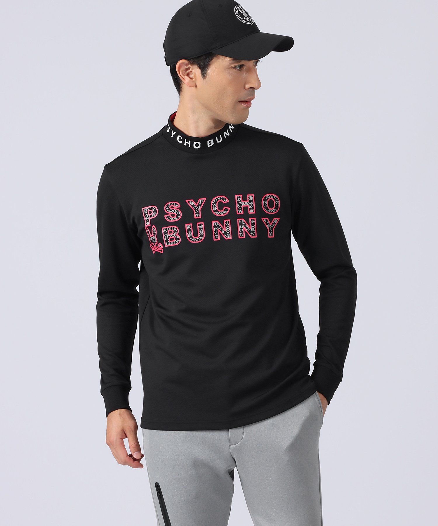 GOLF]HERVEY モックネック ロングスリーブTシャツ｜Psycho Bunny