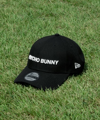 NEW ERA × Psycho Bunny シンプルロゴ　キャップ