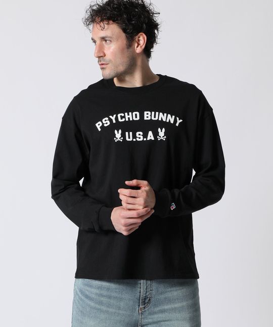 RUSSELL × Psycho Bunny コラボ ロングスリーブTシャツ